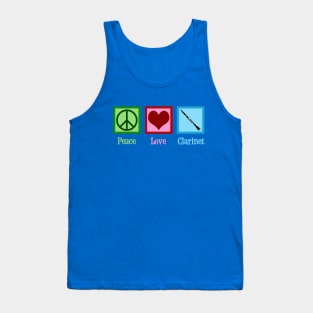 Peace Love Clarinet Tank Top